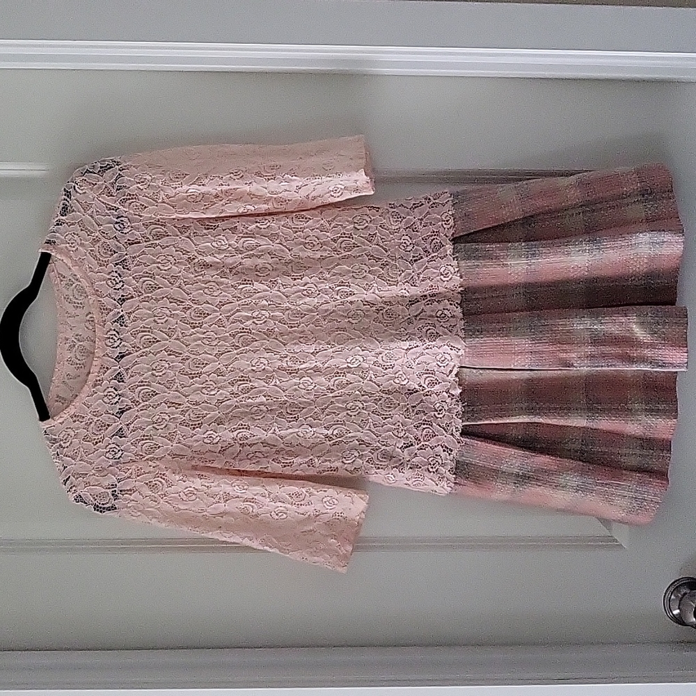 Wool and lace dress